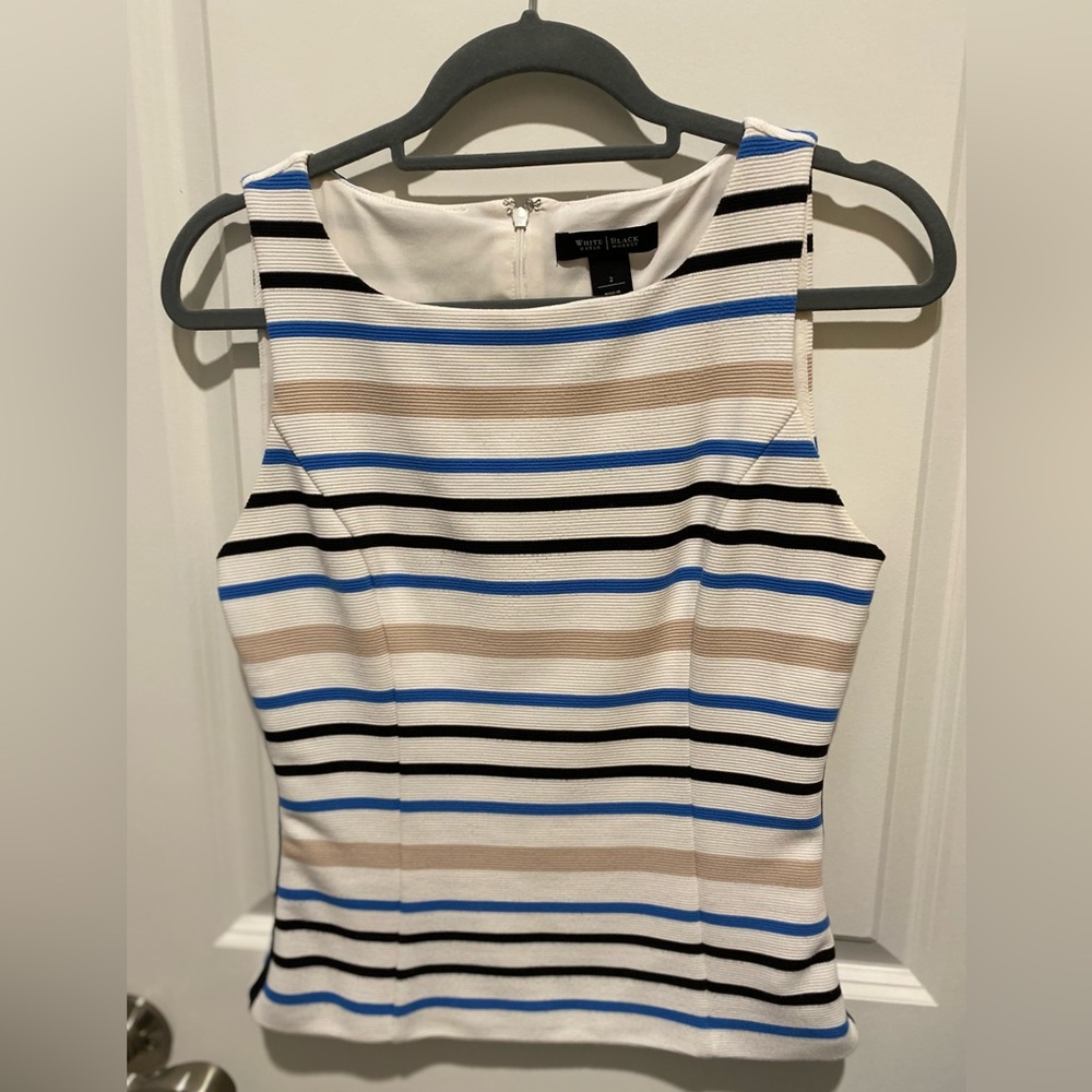 Nice fitted top by WHBM.  Size 2.  EUC.